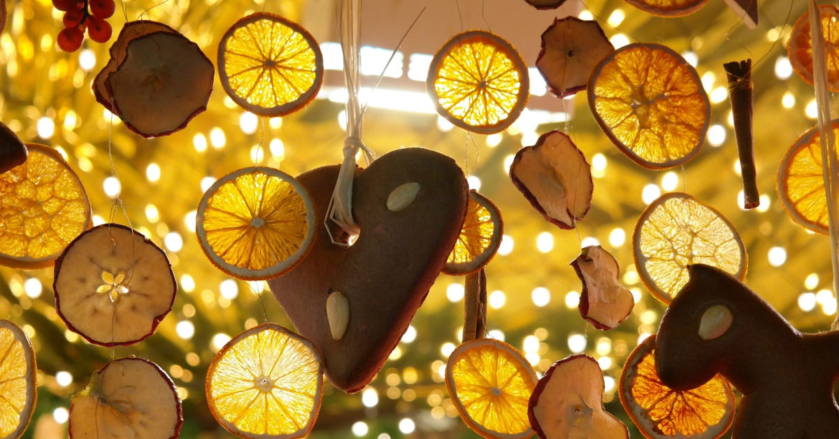 Weihnachtsbude auf dem Weihnachtsmarkt